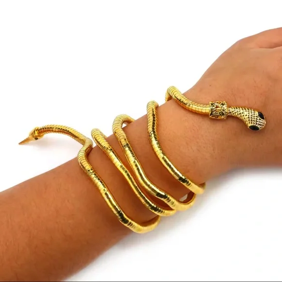 Snake Necklace For Adjustable Punk Snake Choker Snake Bracelet Hollween Jewelry - Picture 7 of 16